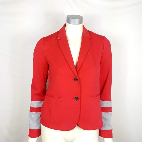 Gap Academy Blazer Womens Sz 6 Notched Lapel Jacket Red - Picture 5 of 5